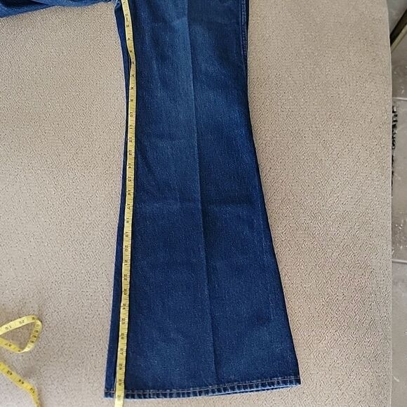 Wrangler Wanderer Indigood High Rise Dark Wash Flare Jeans - Size 28/30 - Picture 13 of 15